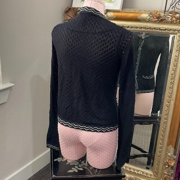 Mission for Target Button-Up Cardigan Long Sleeve Front Pocket Size S Black - Picture 4 of 4